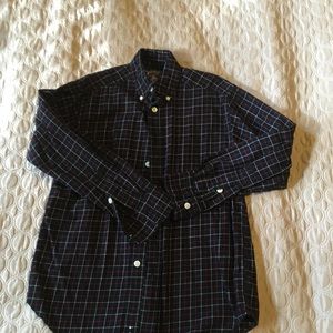 Long sleeve button up, Garnet and black